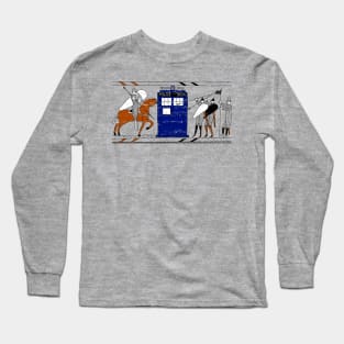 Tardis Bayeux Tapestry Doctor Who Long Sleeve T-Shirt